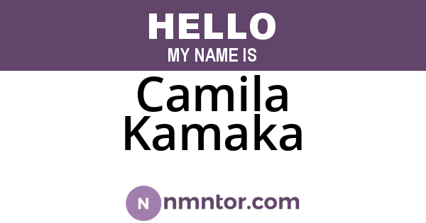 Camila Kamaka