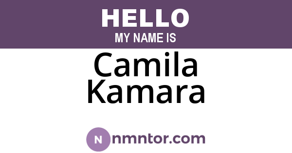Camila Kamara