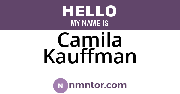 Camila Kauffman