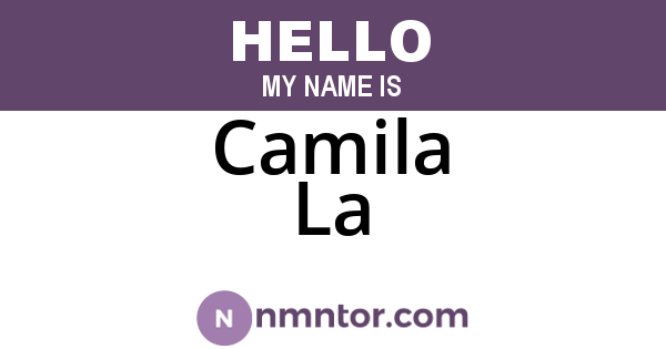 Camila La