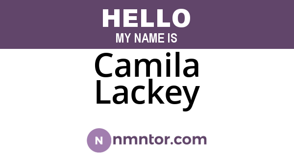 Camila Lackey