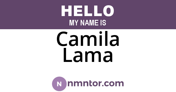 Camila Lama
