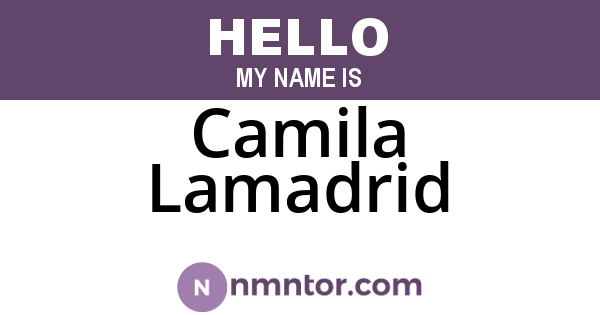 Camila Lamadrid
