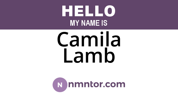 Camila Lamb
