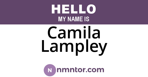 Camila Lampley