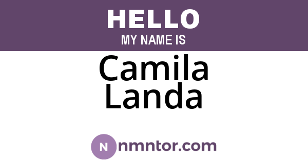 Camila Landa