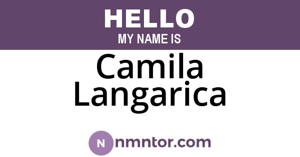 Camila Langarica