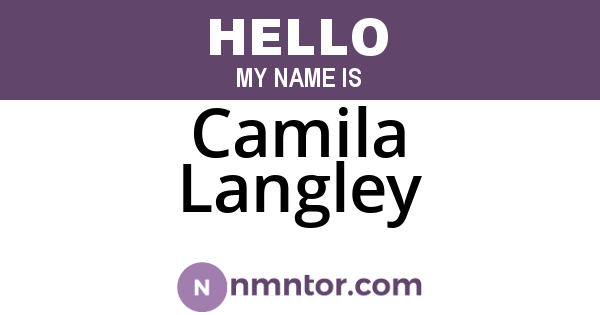 Camila Langley