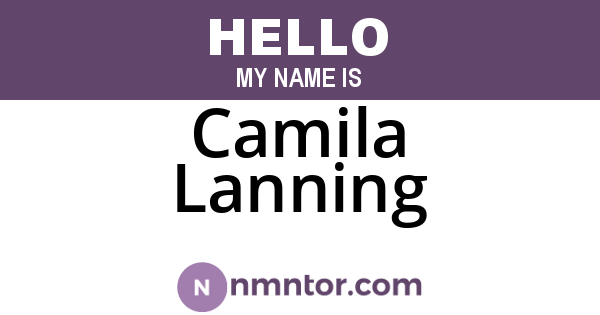 Camila Lanning