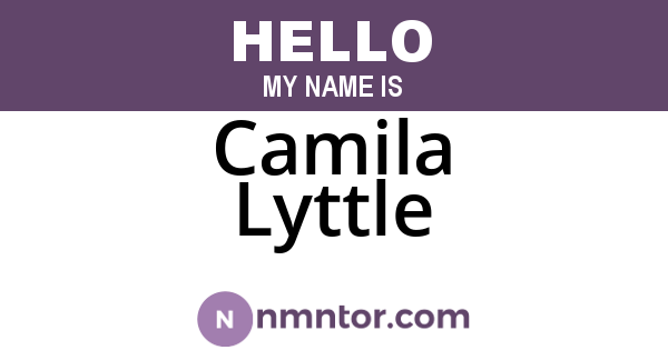 Camila Lyttle