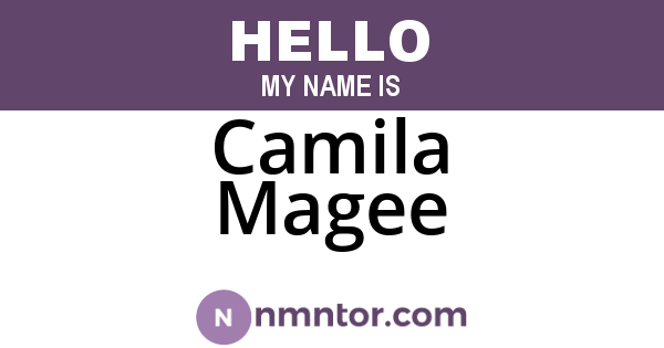 Camila Magee