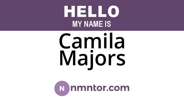 Camila Majors
