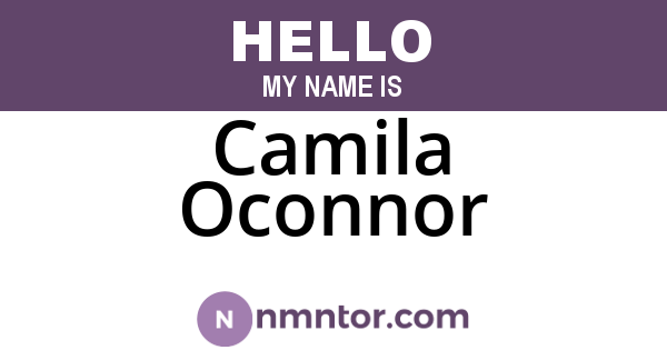 Camila Oconnor