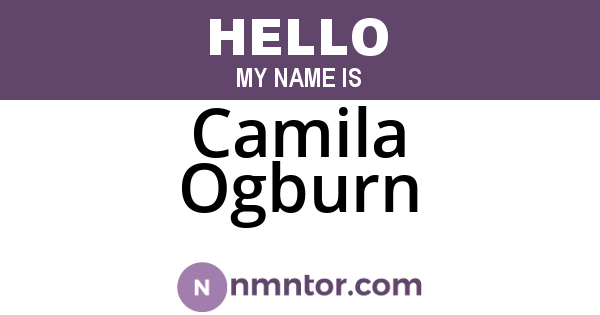 Camila Ogburn