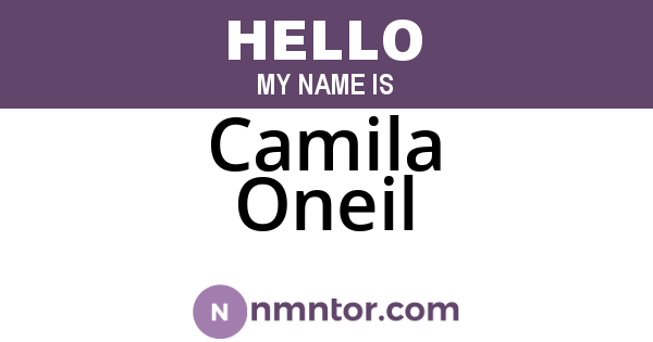 Camila Oneil