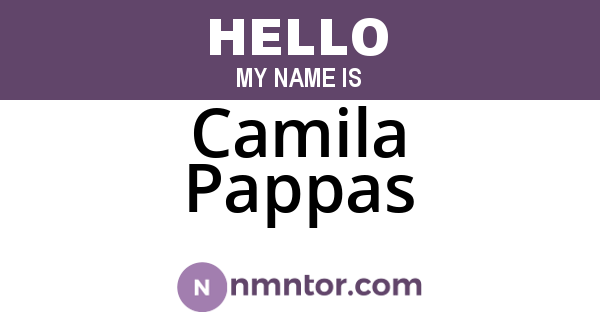 Camila Pappas