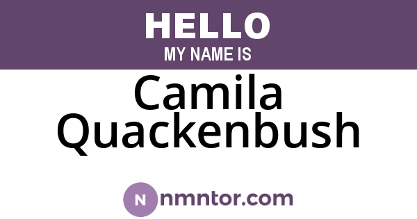 Camila Quackenbush