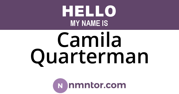Camila Quarterman
