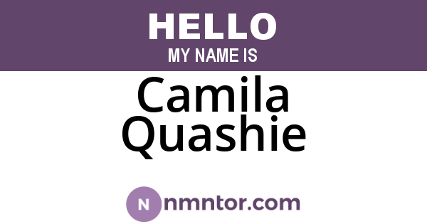 Camila Quashie