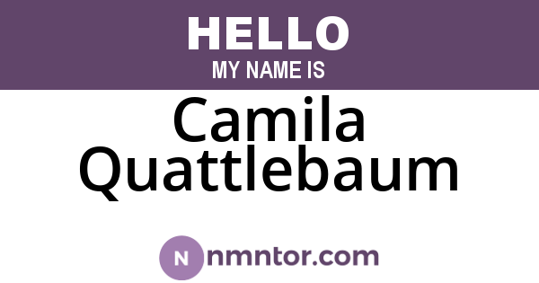Camila Quattlebaum