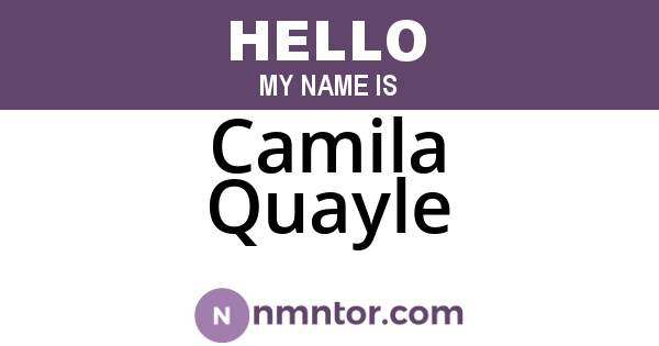Camila Quayle