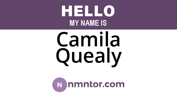 Camila Quealy
