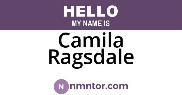 Camila Ragsdale
