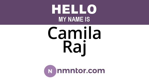 Camila Raj