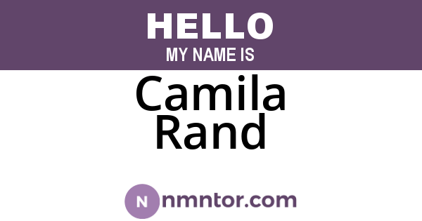 Camila Rand
