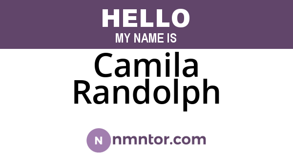 Camila Randolph