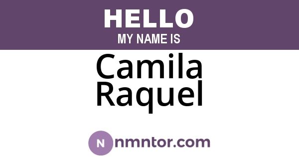 Camila Raquel