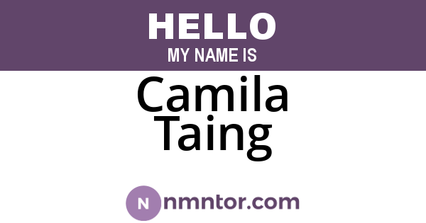 Camila Taing