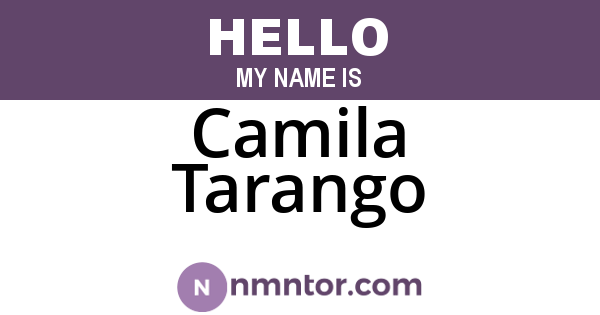 Camila Tarango