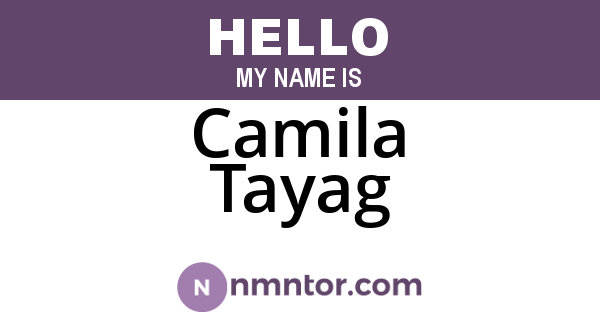 Camila Tayag