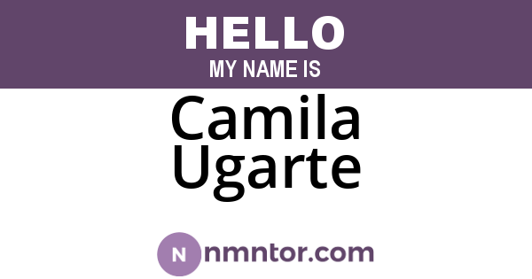 Camila Ugarte