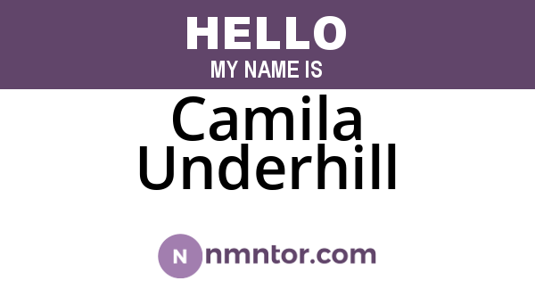 Camila Underhill