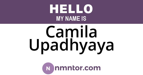 Camila Upadhyaya