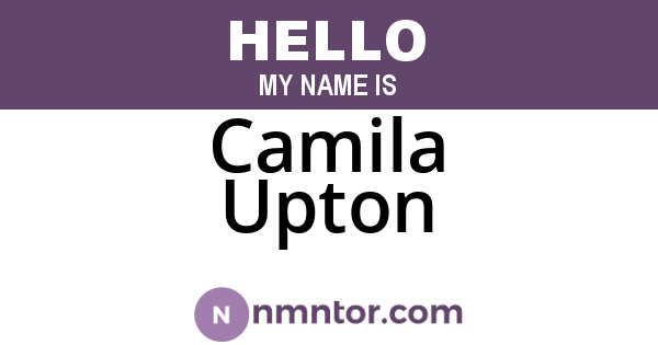 Camila Upton