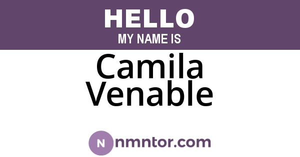 Camila Venable