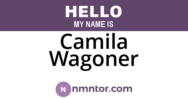 Camila Wagoner