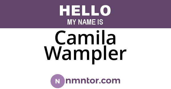 Camila Wampler