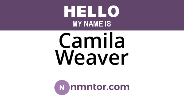 Camila Weaver