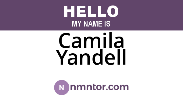 Camila Yandell