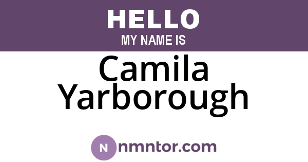 Camila Yarborough