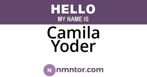 Camila Yoder