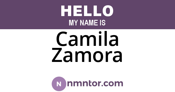 Camila Zamora