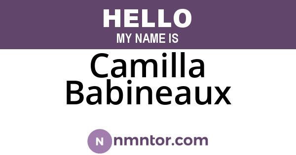 Camilla Babineaux