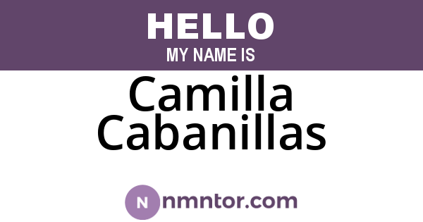 Camilla Cabanillas