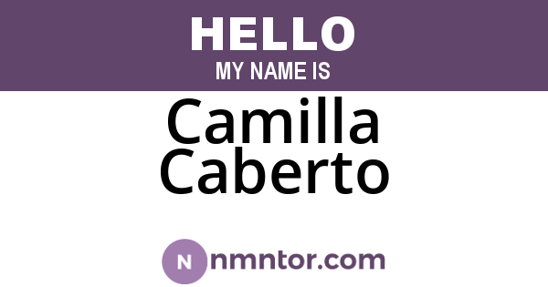 Camilla Caberto