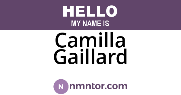 Camilla Gaillard